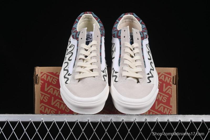 Vans Parra x Otw By Vans Low-Top Casual Skate Shoes with Surrealist Pop Art Design - VN0A3WKT4QA