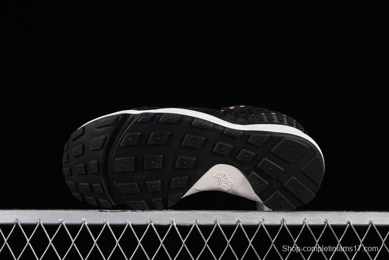 Nike Air Footscape Woven Asymmetrical Woven Slip-Resistant Low-Top Lifestyle Sneakers - FQ8129-010
