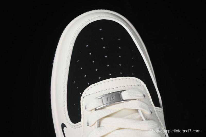 Nike Air Force 1 '07 Low Stussy Collaboration Beige Grey Black Low-Top Casual Sneakers - XZ6188-766