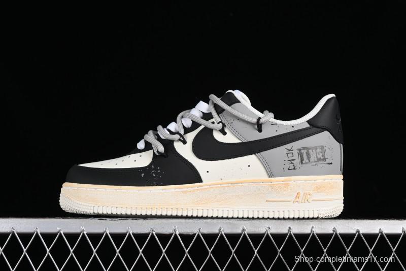 Nike Air Force 1 '07 Low Custom Hand-Painted Anime Theme Casual Sneakers with Strap - ZH0316-015