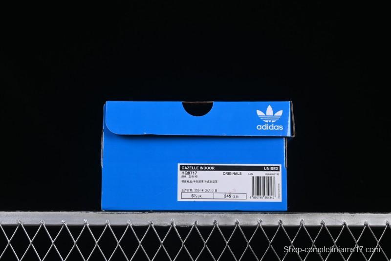 Adidas Gazelle Indoor HQ8717 Retro Casual Slip-Resistant Wear-Resistant Low-Top Sneakers - HQ8717