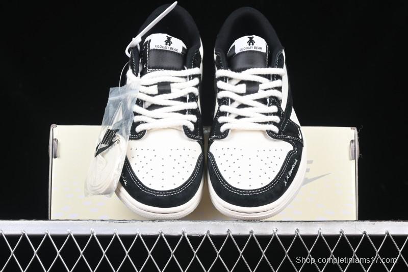Nike Travis Scott x Fragment Design x Air Jordan 1 Low OG SP AJ1 Collaboration Sneakers - SJ2086-138