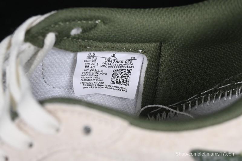 Nike Travis Scott x Fragment Design x Air Jordan 1 Low OG SP AJ1 Snake Year Limited Edition Low-Top Casual Sneakers - DM7866-075