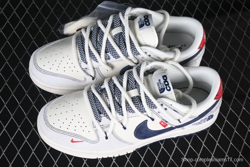 Nike SB Dunk Low The North Face x Supreme Anniversary Custom Low-Top Casual Sneakers - YX5066-232