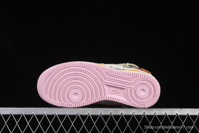 Nike Air Force 1 '07 Low Bugs Bunny Custom Casual Sneakers - BD7700-666