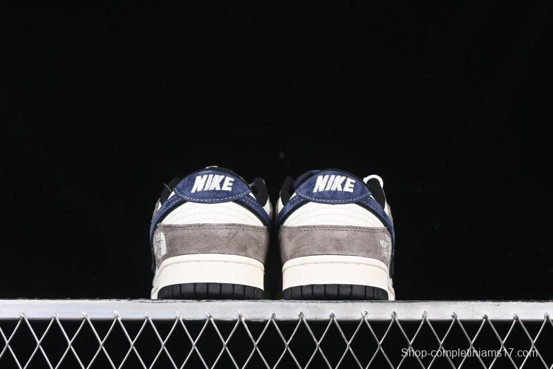 Nike SB Dunk Low The North Face Collaboration - Mysterious Grey Anniversary Edition Customized Low-Top Casual Skate Shoes - XS1086-006