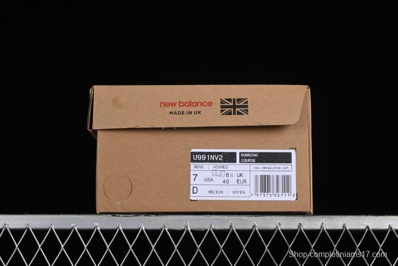 New Balance Made In USA 991 Series Classic Casual Dad Shoes Retro Running Sneakers - U991NV2