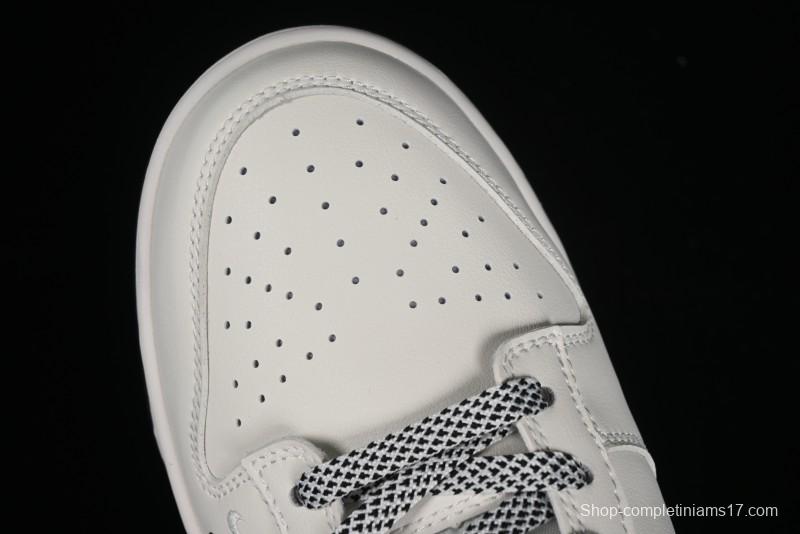 Nike SB Dunk Low LV Collaboration - Double Swoosh Beige Black Anniversary High-End Custom Low-Top Casual Sneakers - XX2025-307