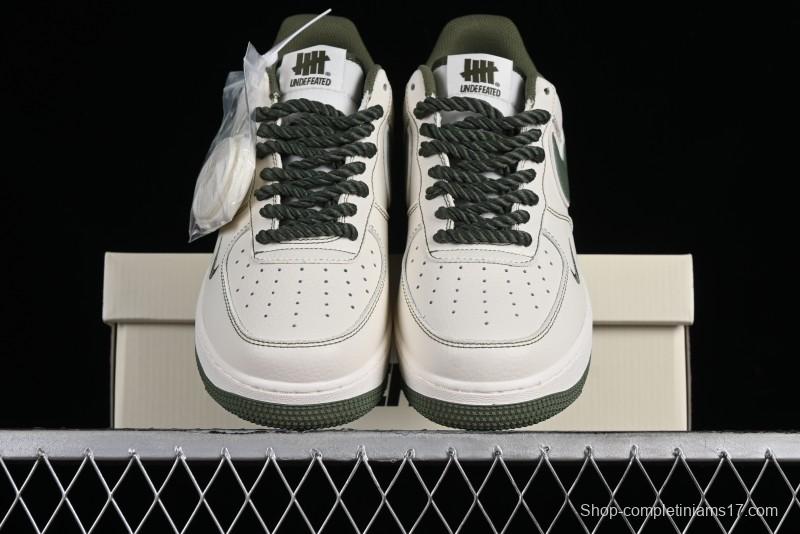 Nike Undefeated x Air Force 1'07 Low Military Green Hemp Rope Casual Sneakers - UT2023-202