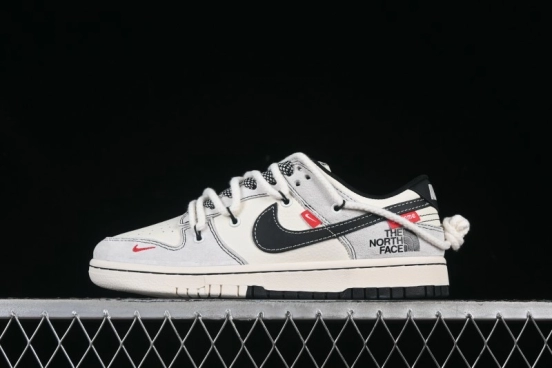 Nike SB Dunk Low The North Face x Supreme Triple Collaboration Strap Pig VIII Black Hook Anniversary High-End Custom Low-Top Casual Skate Shoes - YC5066-231