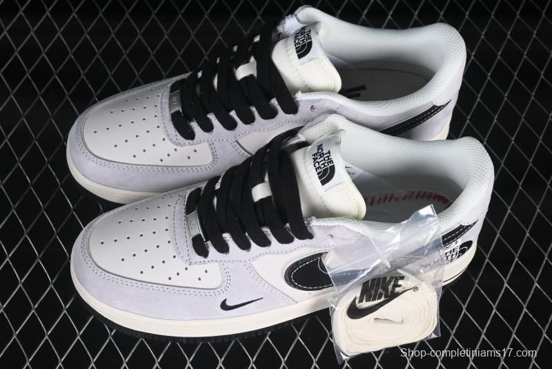 Nike Air Force 1 '07 Low The North Face Collaboration Beige Grey Carbon Black Swoosh Low-Top Casual Sneakers - XZ6188-916