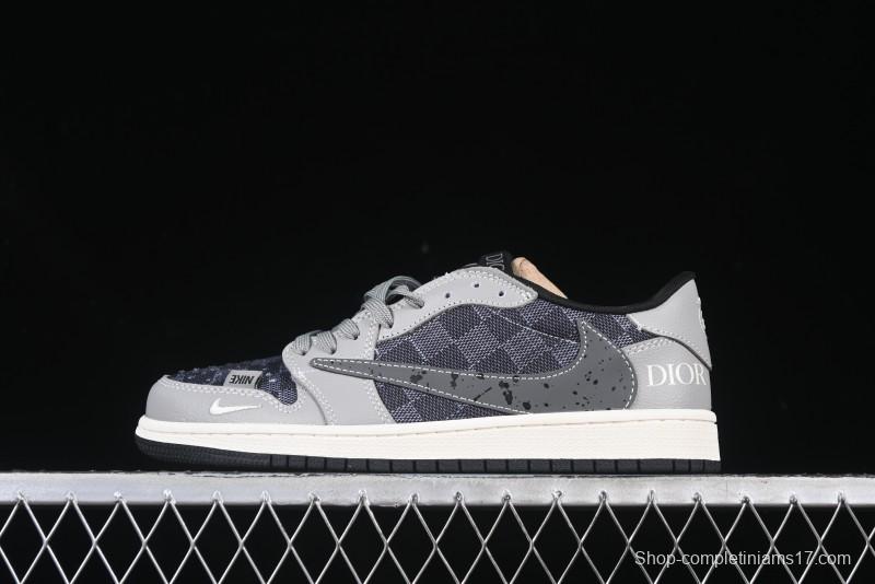 Nike Travis Scott x Fragment Design x Air Jordan 1 Low OG SP AJ1 - XS2024-003
