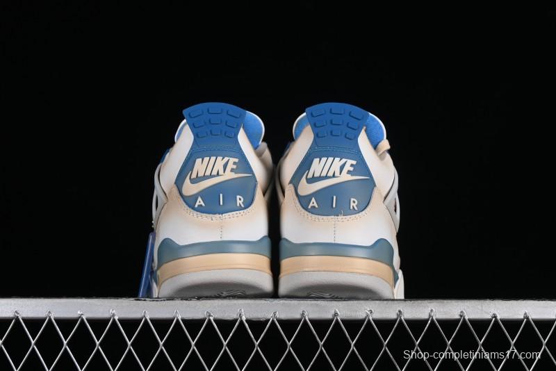 Nike Air Jordan 4 Retro Basketball Shoes Blastoise Collaboration - 308797-105