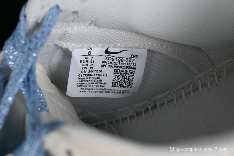 Nike SB Dunk Low BAPE Collaboration - Off-White Mini Blue Swoosh Anniversary High-End Custom Low-Top Casual Sneakers - XD6188-027