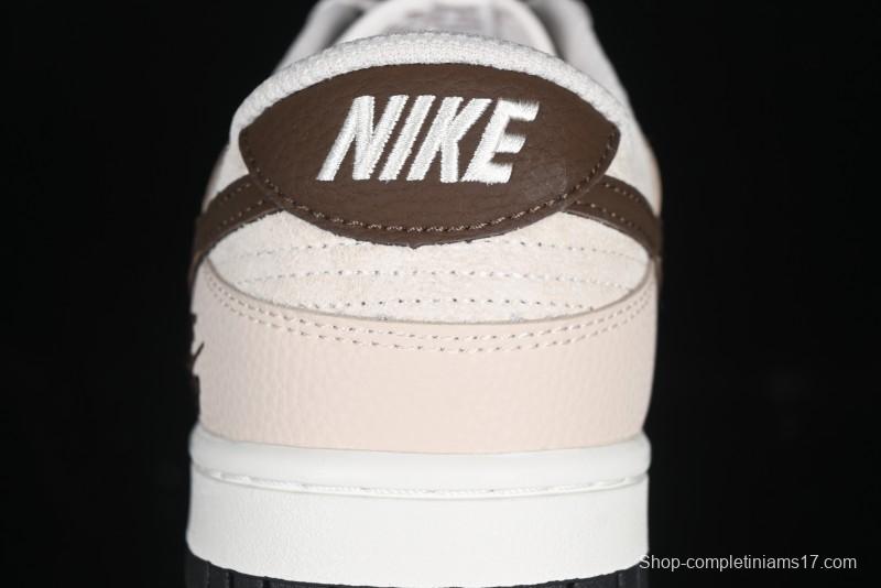 Nike SB Dunk Low Burberry Collaboration Patch Brown Swoosh Anniversary Custom Low-Top Casual Skate Shoes - DJ2024-088
