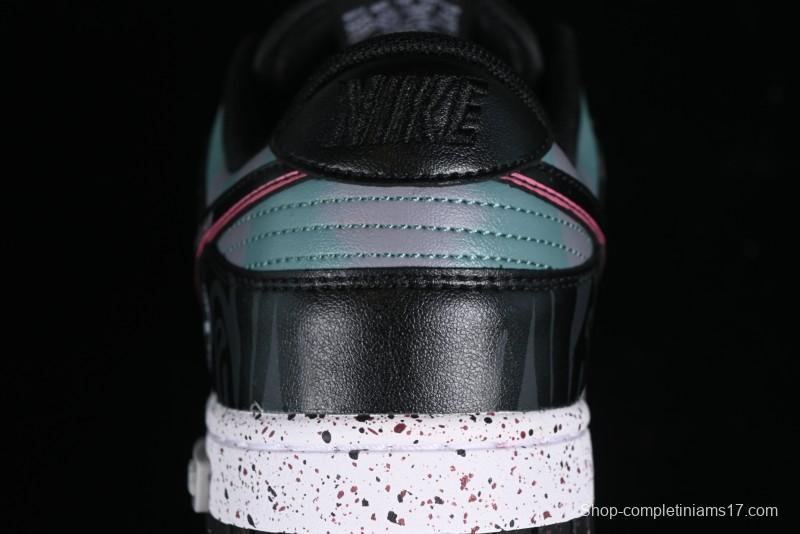 Nike Dunk Low Panda Prank Universe Exploration - Black Purple SB Strap Low Top Casual Skate Shoes - DV0831-002