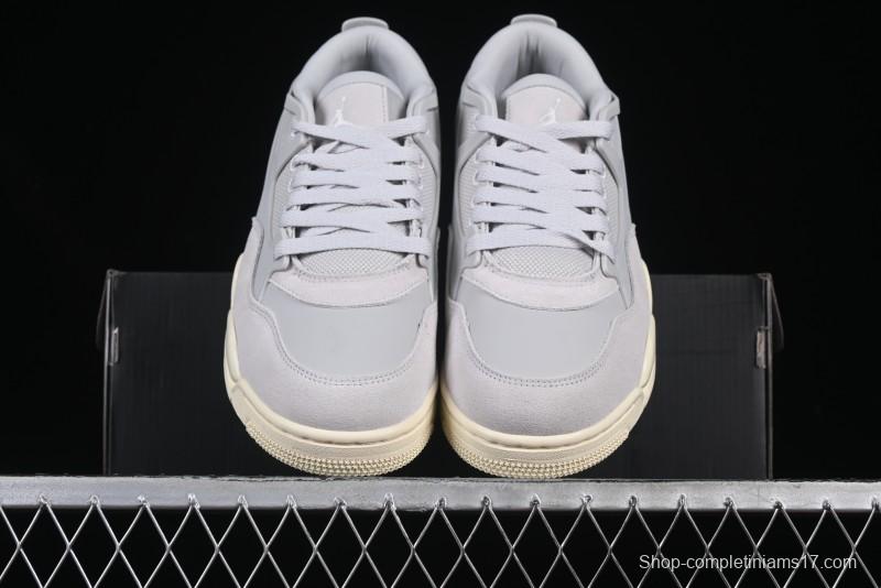 Nike Air Jordan 4 Remastered Sneakers with Textile Mesh Leather and Suede Upper - FQ7940-001