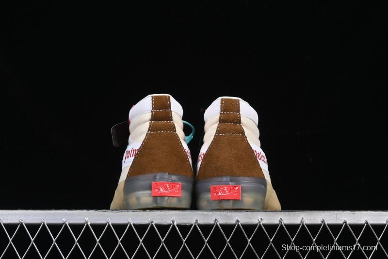 Palm Angels x Vans Sk8-Mid Mid-Top Casual Skate Shoes with Vintage-Inspired Design - VN000CRPGRN