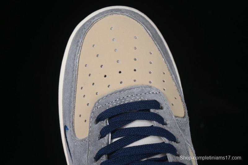 Nike Air Force 1 '07 Low Volon Bear Collaboration Blue Swoosh Casual Sneakers - KK1988-045