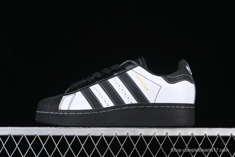 Adidas Originals Superstar XLG Casual Sneakers with Shell Toe and Thick Sole - IE8409