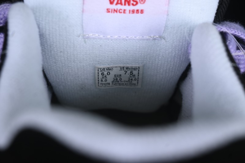 Vans Knu Skool Purple Grape Love Comfortable Fashion Slip-Resistant Wear-Resistant Low-Top Casual Skate Shoes - VN0009QC6BT1