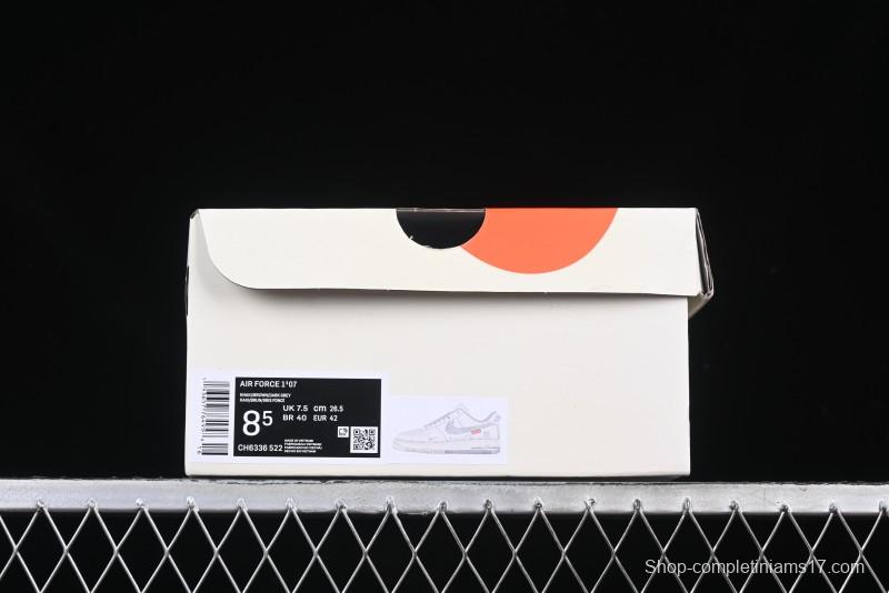 Nike Air Force 1 '07 Low Supreme Casual Sneakers with Full-Length Air Cushion - CH6336-522