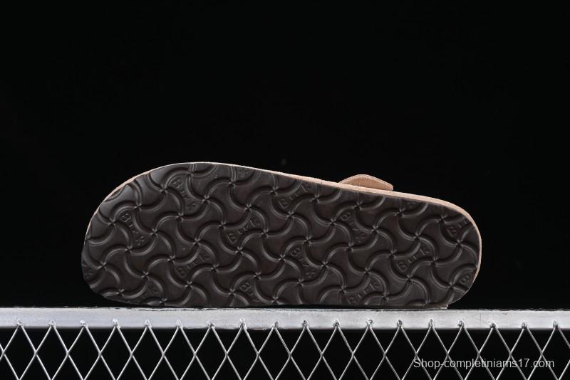 Birkenstock London BS Unisex Slip-On Comfort Shoes with Soft Suede Leather and Lambswool Insole - G.D4