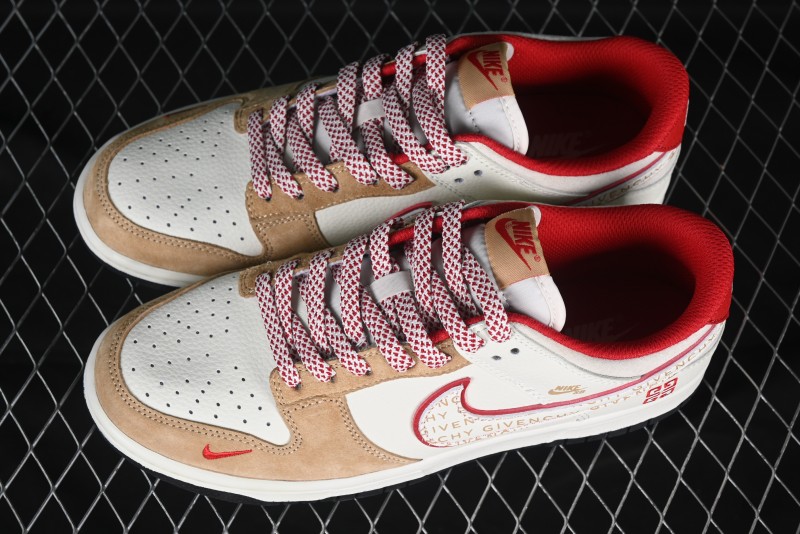 Nike SB Dunk Low Givenchy Collaboration Subtitle White Swoosh Anniversary High-End Custom Low-Top Casual Skate Shoes - DJ2024-119