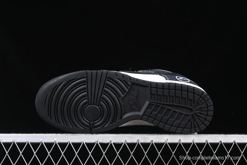 Nike SB Dunk Low Lightning Collaboration Black Swoosh Anniversary Custom Low-Top Skate Shoes - SF1029-401