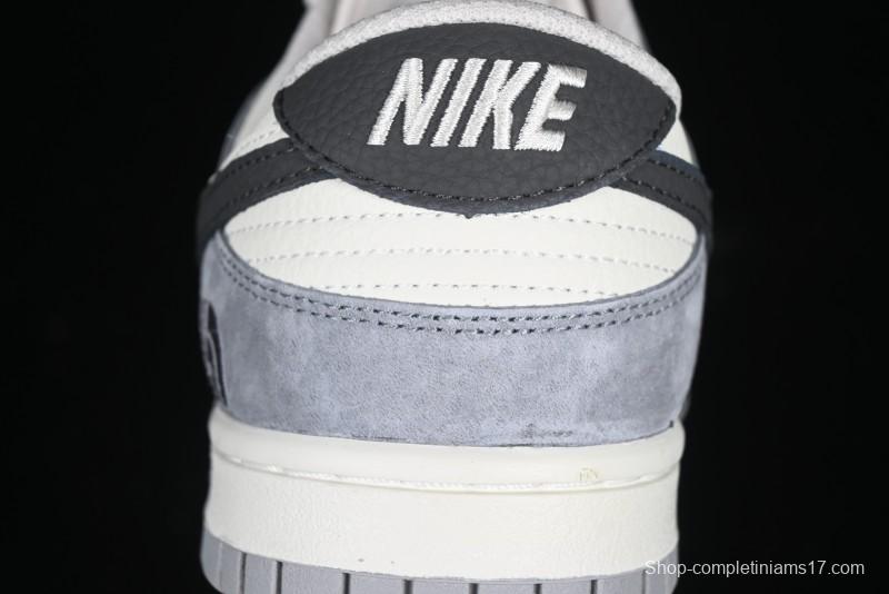 Nike SB Dunk Low The North Face Collaboration Beige Grey Double Swoosh Anniversary Custom Low-Top Casual Skate Shoes - DJ2024-067