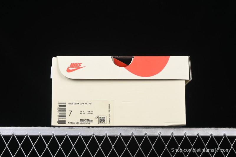 Nike SB Dunk Low APE Collaboration - Camouflage Black Swoosh Anniversary Custom Low-Top Casual Sneakers - KK1333-017