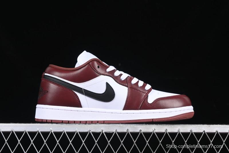 Nike Air Jordan 1 Low AJ1 White University Red Casual Sneakers - HF3148-102
