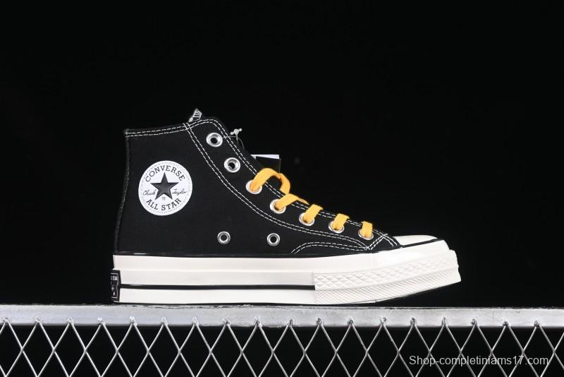 Converse Chuck 1970s High-Top Casual Canvas Sneakers with Classic Graffiti Limited Edition Three-Star Logo - 162050C