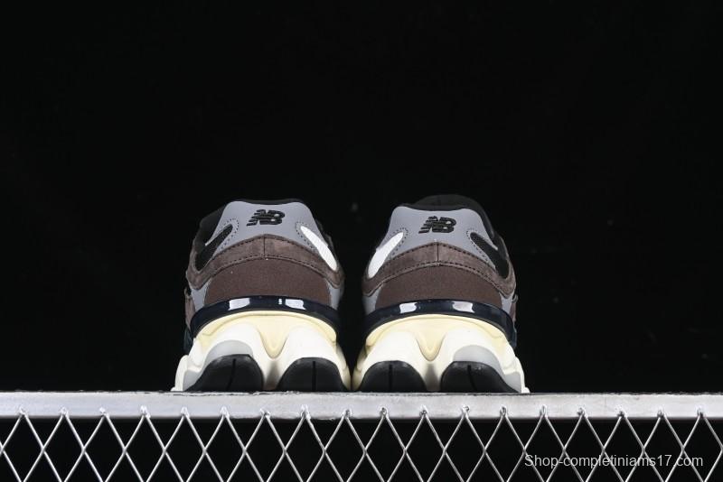 New Balance 9060 Retro Casual Running Shoes with ABZORB Cushioning Technology - U9060BRN