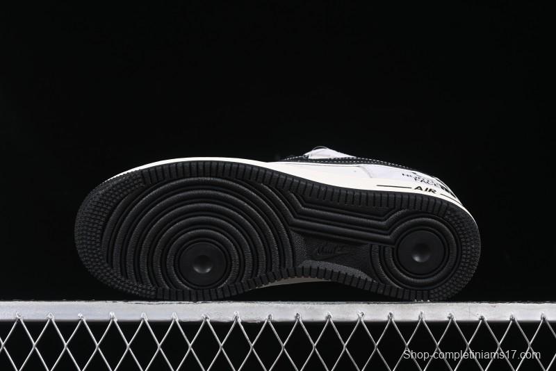 Nike Air Force 1 '07 Low The North Face Collaboration Beige Grey Carbon Black Swoosh Low-Top Casual Sneakers - XZ6188-916