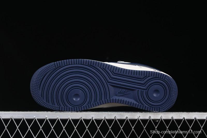 Nike Air Force 1 '07 Low Supreme Collaboration Navy Blue Line Low-Top Casual Sneakers - XZ6188-019