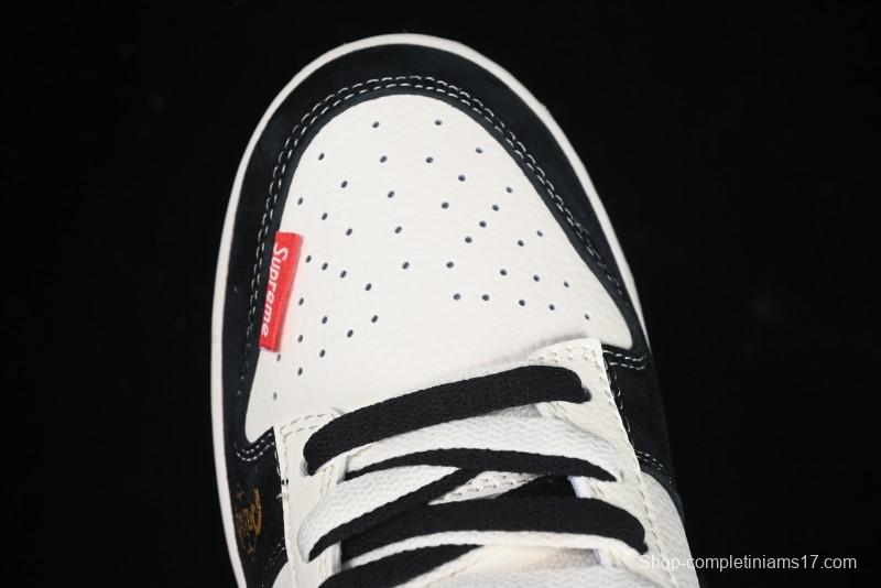 Nike SB Dunk Low Supreme Year of the Snake Limited Edition Black Snake Print Low-Top Casual Sneakers - XS1086-016