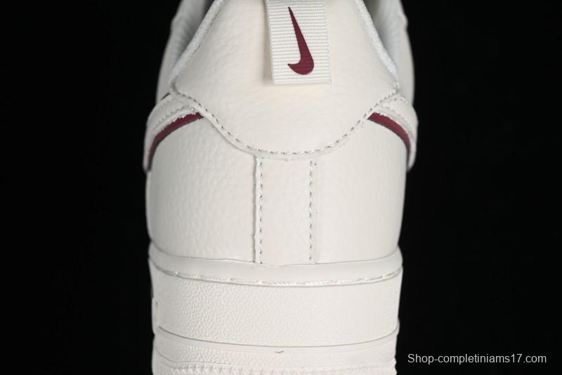 Nike Air Force 1 '07 Low Classic Burgundy Mini Swoosh Starry Sky Low-Top Casual Sneakers - MJ0319-025