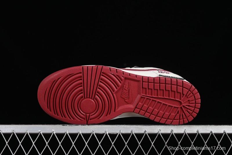 Nike SB Dunk Low Valentine's Day Limited Edition - Cherry Valentine Anniversary High-End Custom Low-Top Casual Sneakers - XX2025-312