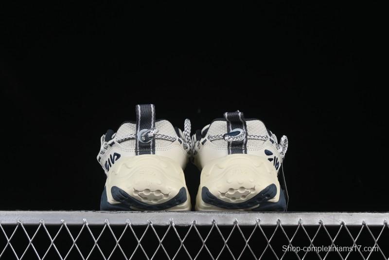 Fila Fusion Retro Mars Running Shoes with Lace-Up Design and Cushioned Sole - F12W432101FSH