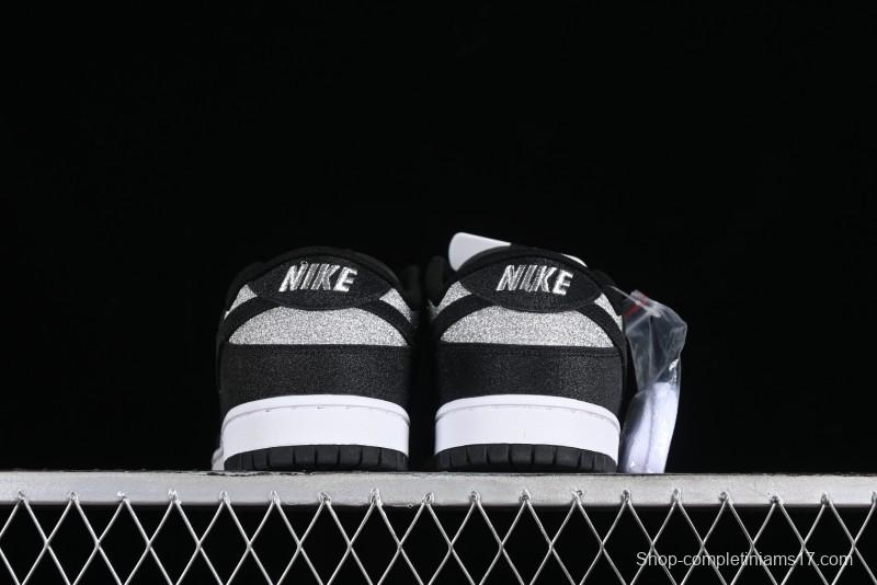 Nike SB Dunk Low Black Starry Sky Anniversary Custom Low-Top Casual Skate Shoes - LW1818-101