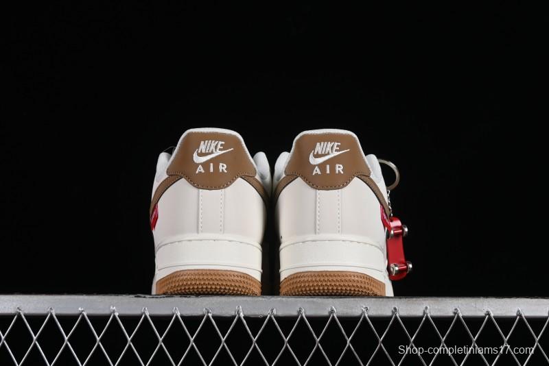 Supreme x Nike Air Force 1 '07 Low Skateboarding Shoes - Coffee Brown - HD1968-019