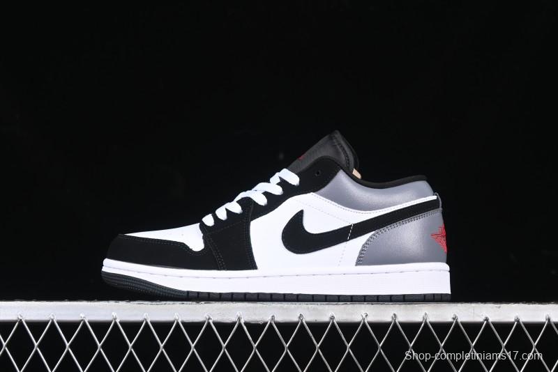Nike Air Jordan 1 Low AJ1 Grey White Black Swoosh Casual Sneakers - HF3148-106