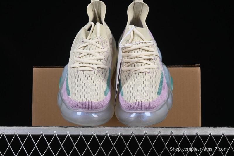 Grounds Big Bubble High Platform Sneakers in Cream Lilac - AJE5