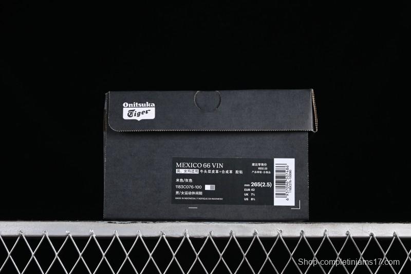 Onitsuka Tiger Mexico 66 Low-Top Leather Casual Running Shoes - 1183C076-100