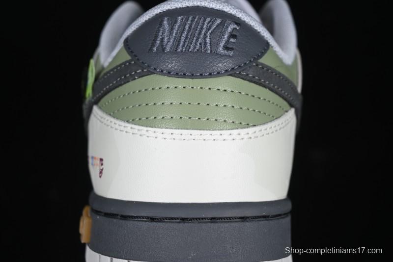 Nike Dunk Retro Low Grey Fog Panda Prank Mountain Theme Casual Sneakers - DD1391-103