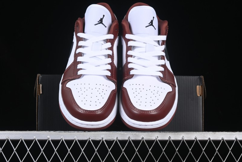 Nike Air Jordan 1 Low AJ1 White University Red Casual Sneakers - HF3148-102