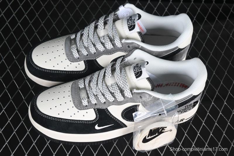 Nike Air Force 1'07 Low The North Face Collaboration Black Beige Grey Casual Sneakers - XZ6188-976