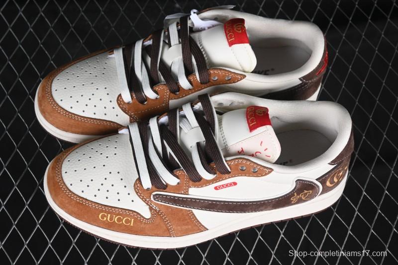 Nike Travis Scott x Fragment Design x Air Jordan 1 Low OG SP Sneakers - DM9288-011