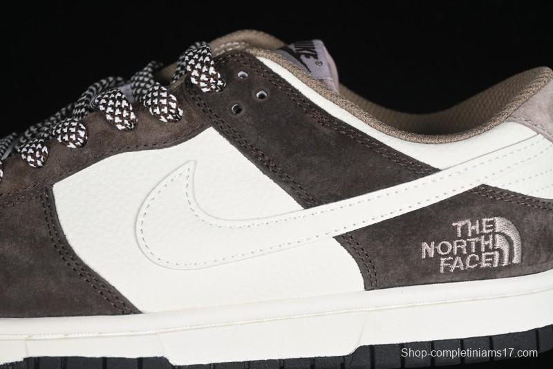 Nike SB Dunk Low The North Face Collaboration Black Brown Anniversary High-End Custom Low-Top Casual Skate Shoes - DJ2024-058